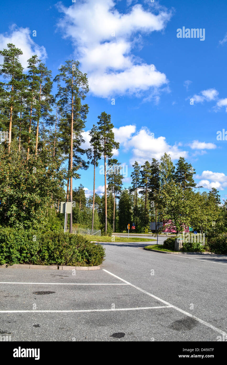 Parking lot in Norway Stock Photo Alamy