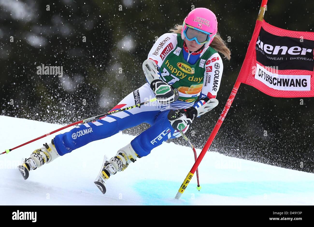 Anne-Sophie Barthet of France in action during the second run in the ...
