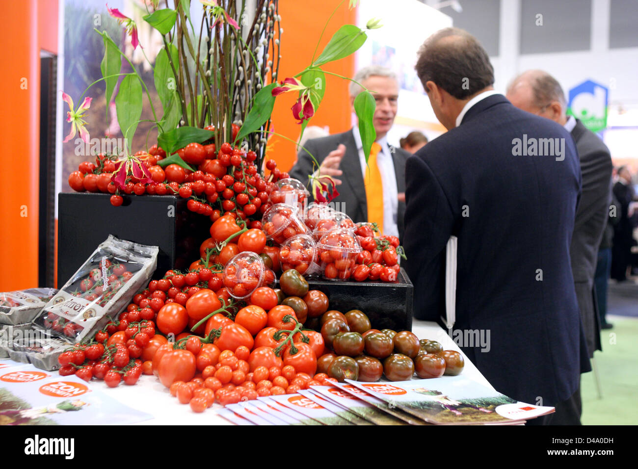 Berlin, Germany, booth of Zon Fruit & Vegetables Company Stock Photo