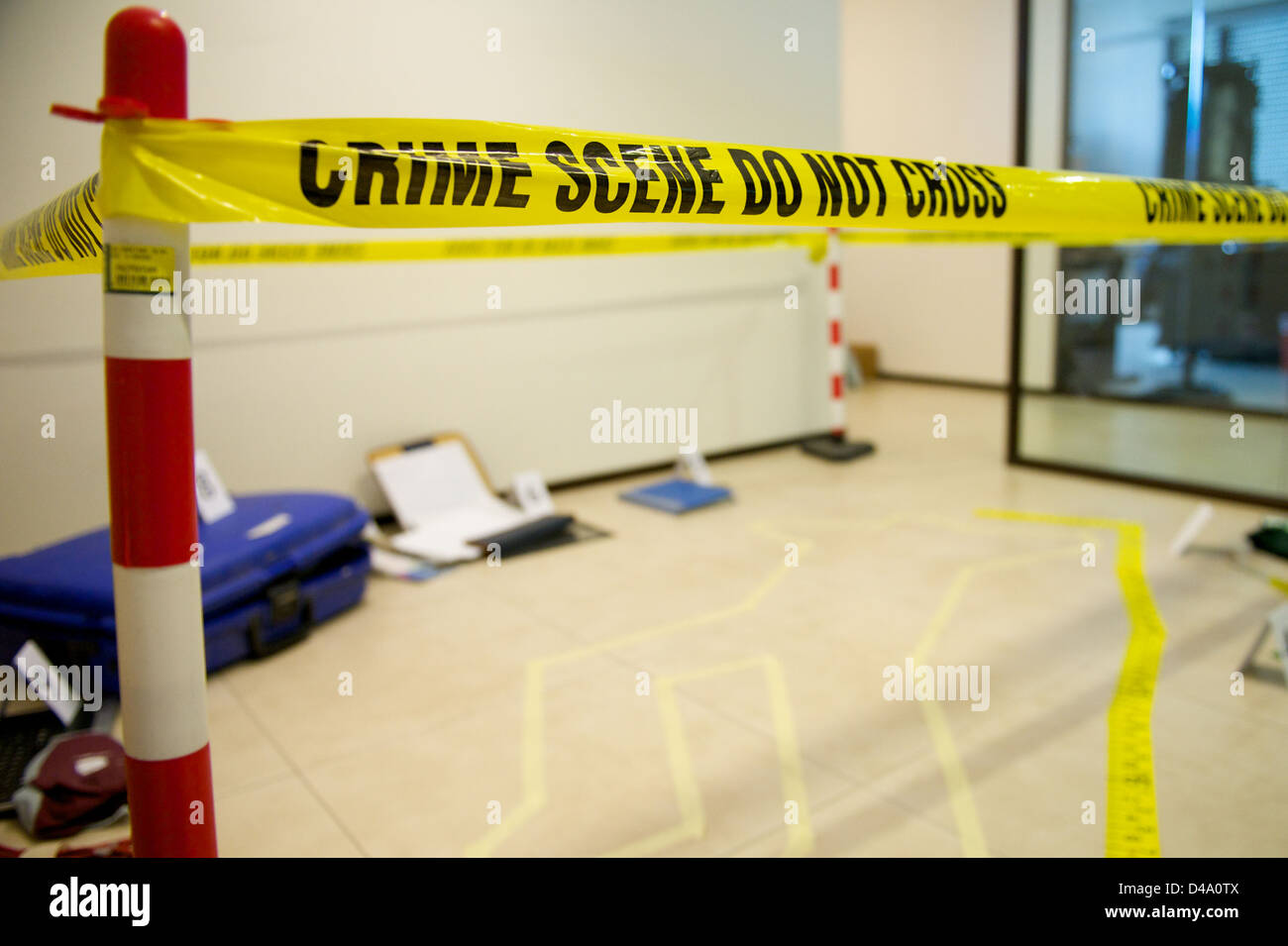 Crime scene Investigations Stock Photo
