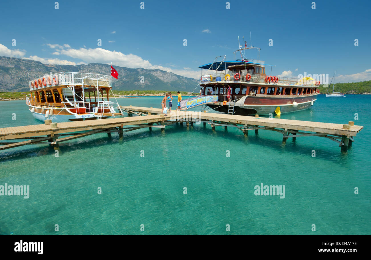Cleopatra island (Sedir Island), Aegean Sea, Turkey Stock Photo