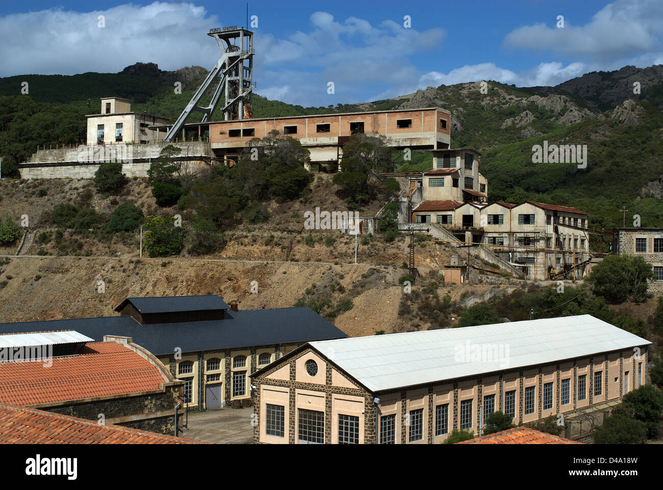 Monte Vecchio, Italy, former mining facility Miniere de Levante Costa ...