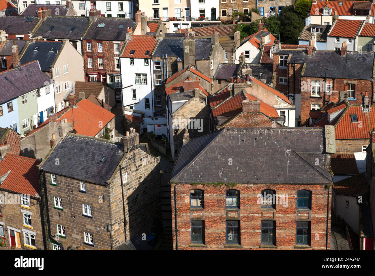 An elevated view of residential property in North Yorkshire, England, UK Stock Photo Alamy