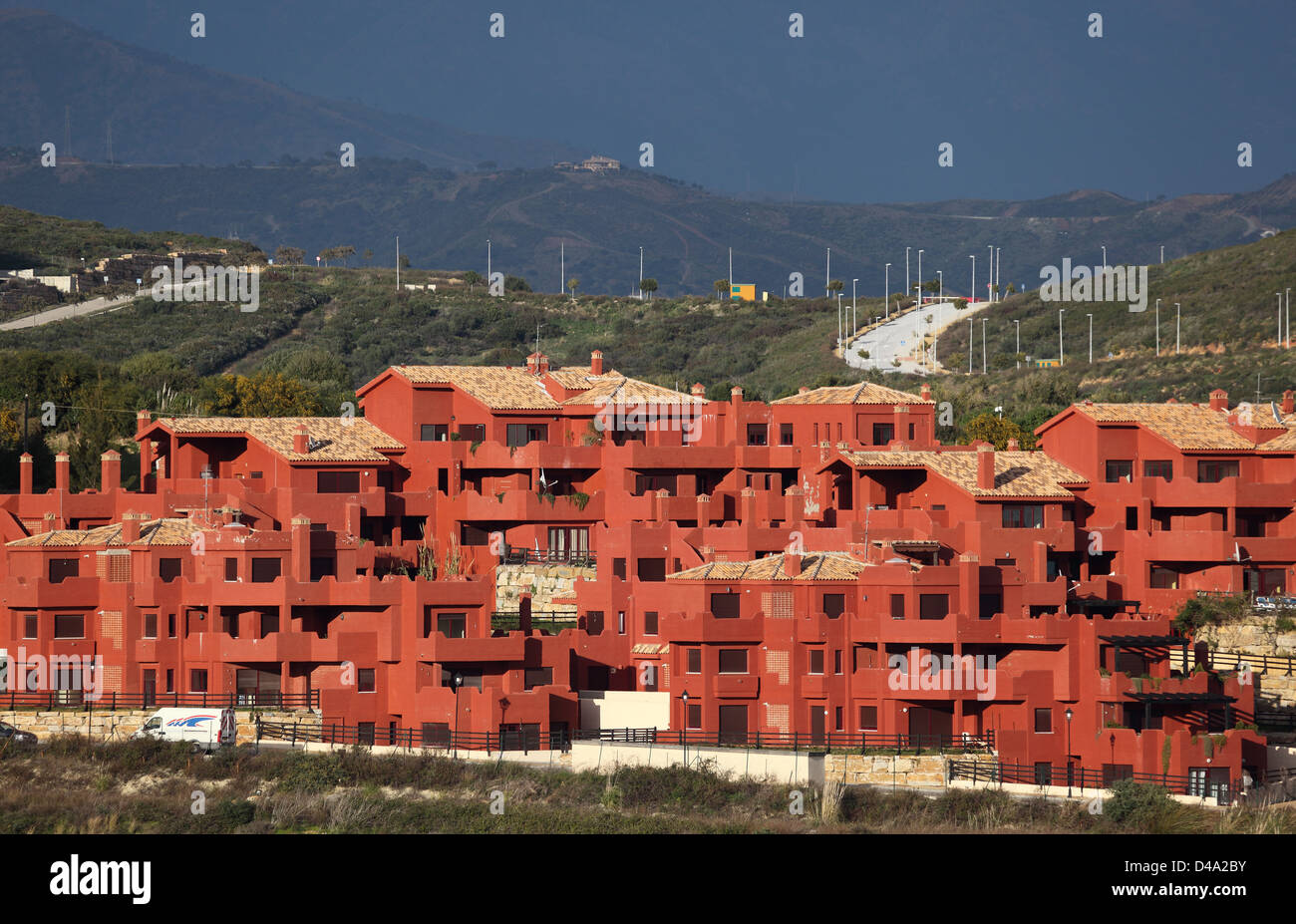 New Urbanisation at the Costa del Sol, Andalusia, Spain Stock Photo