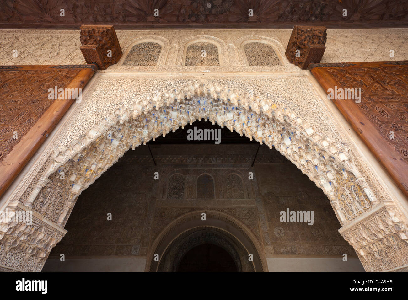 arch decor in Alhambra, Granada Stock Photo Alamy