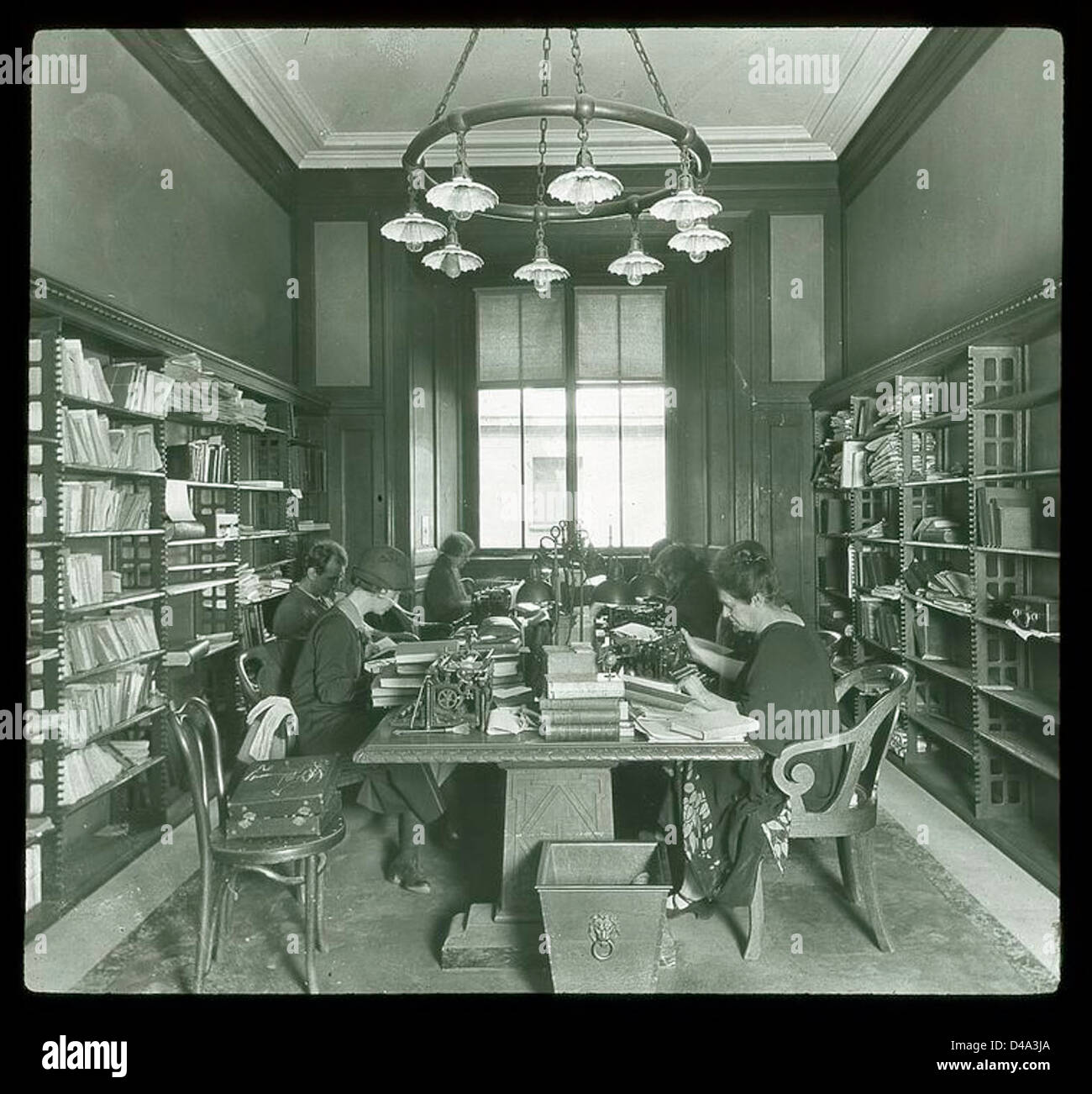 1920s 1926 New York Public Library Books Bw Dc Stock Photos
