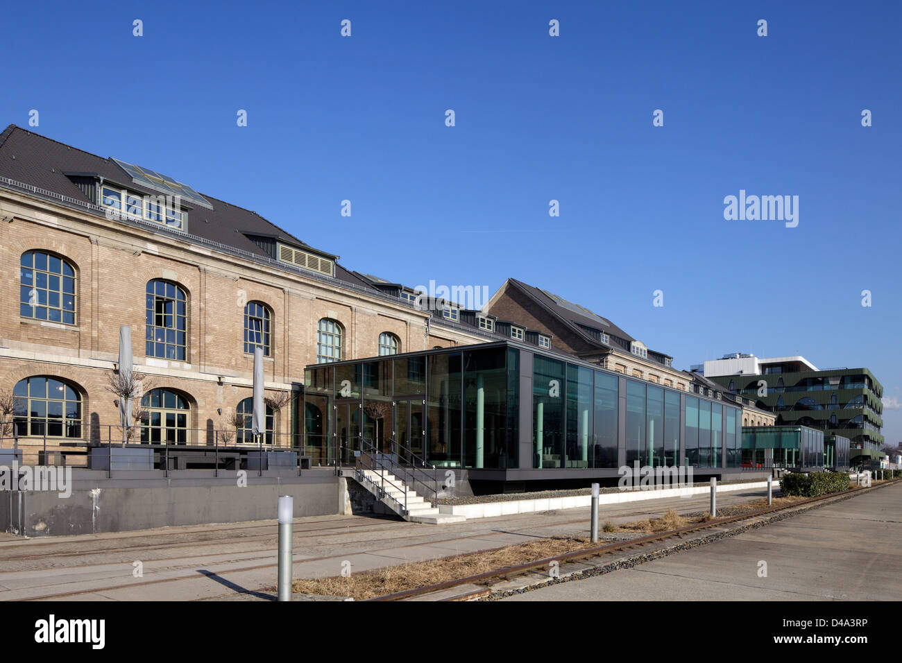 Berlin, Germany, Labels Berlin 1 and showrooms at the East Harbour Stock Photo