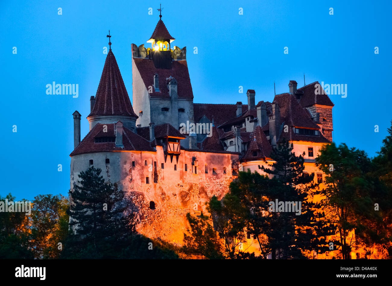 Bran Castle - Count Dracula's Castle, Romania,the mythic place from where the legend of dracula emerged Stock Photo