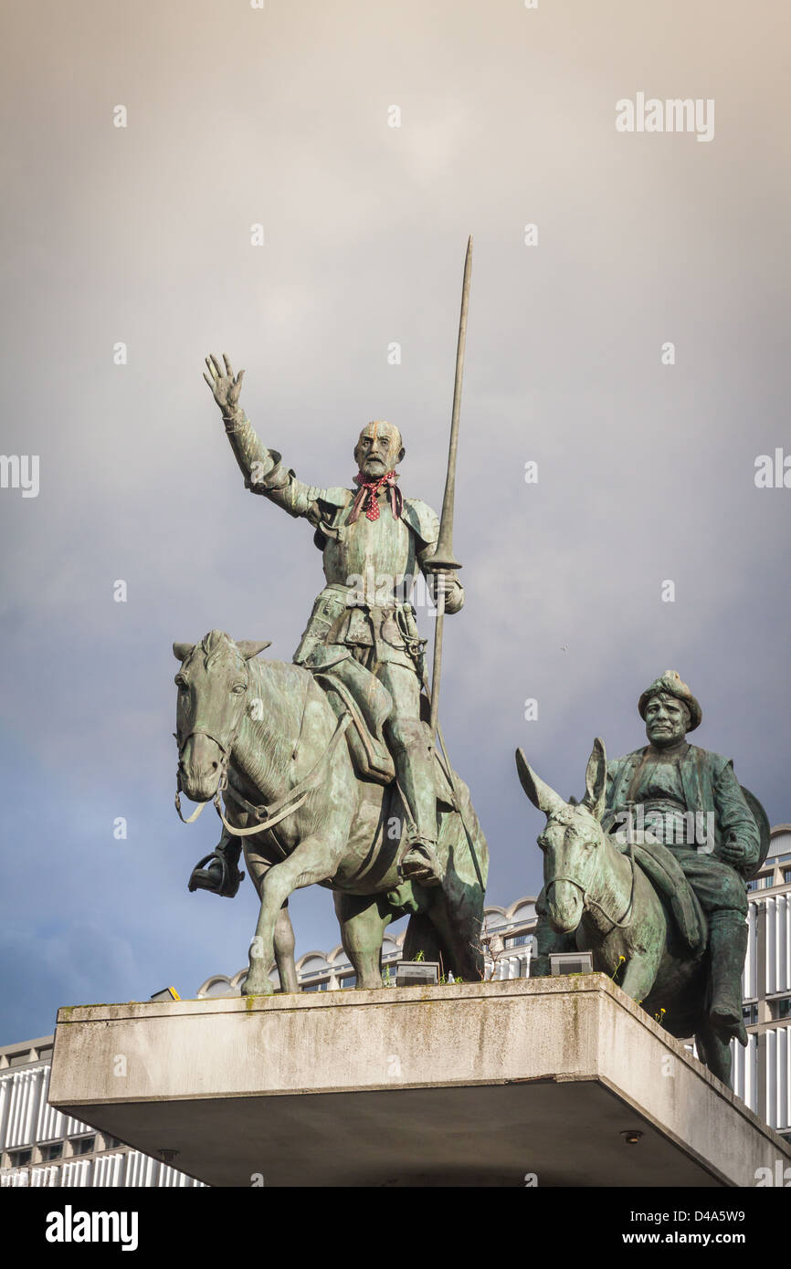 Don Quixote statue in Brussels Stock Photo Alamy