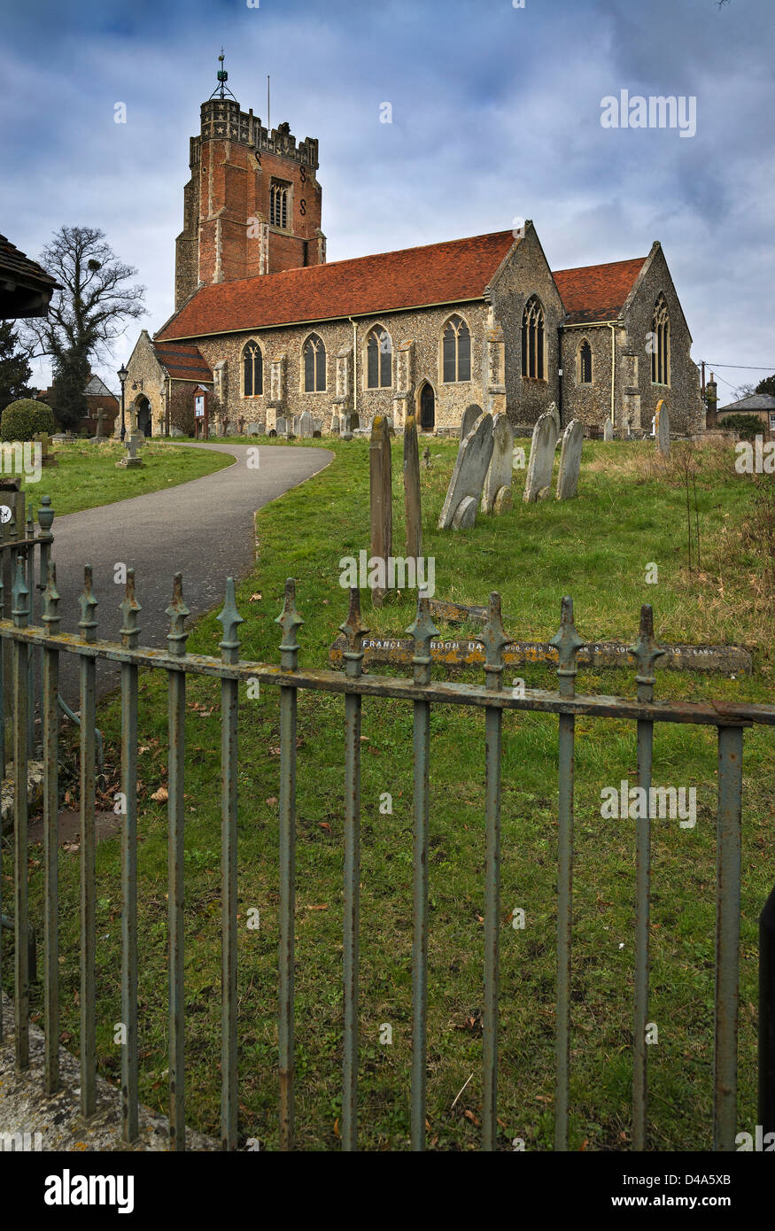 St Andrew Church Earls Colne Stock Photo Alamy