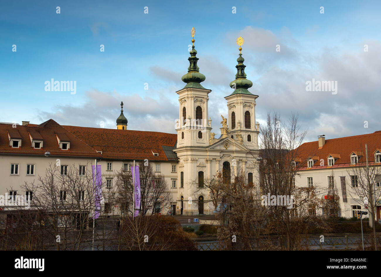 The Baroque Church of Mariahilf (Mariahilfkirche) in Graz, Austria ...
