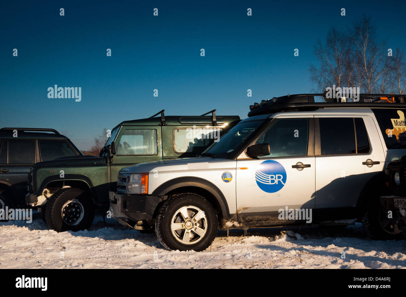 Land Rover Defender and Discovery Stock Photo - Alamy