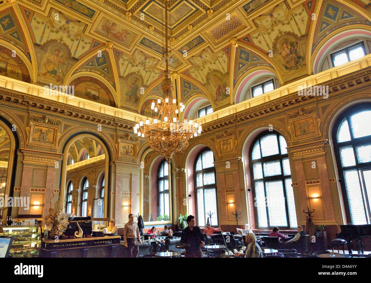 Alexandra Bookstore Andrassy Avenue Budapest Hungary Europe Stock Photo