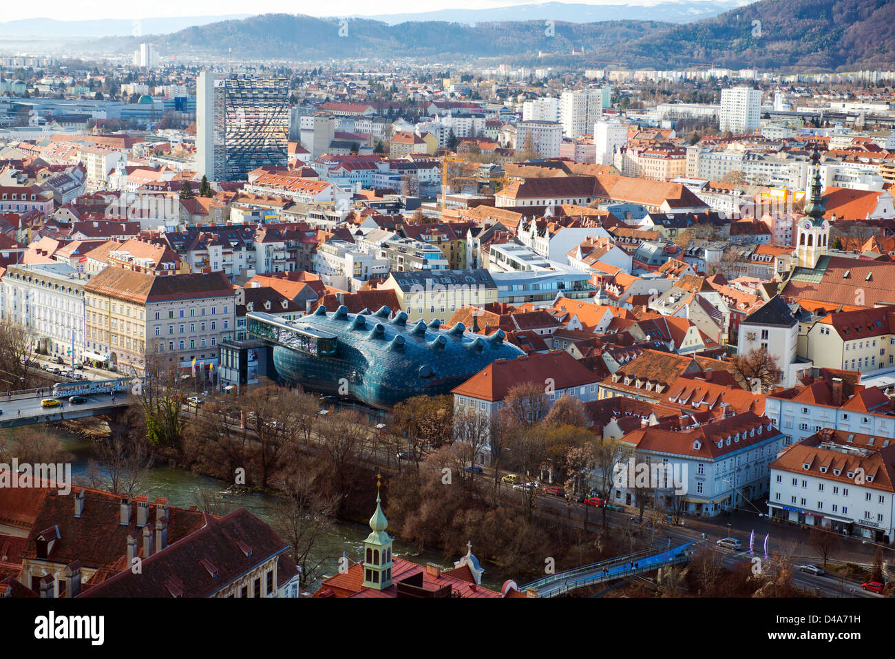 Kunsthaus graz winter hi-res stock photography and images - Alamy