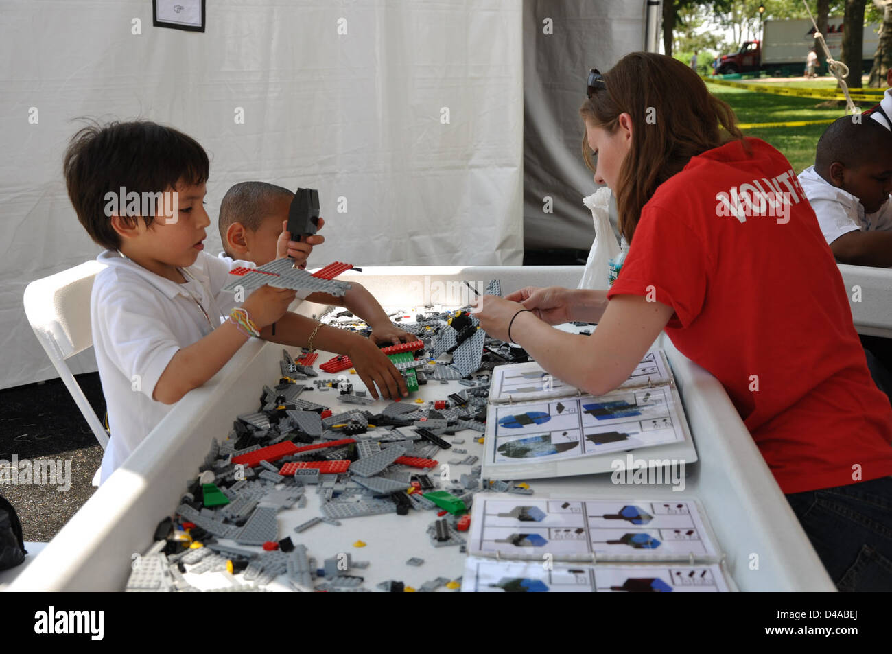 World Science Festival James b Space Telescope LEGO set Stock Photo