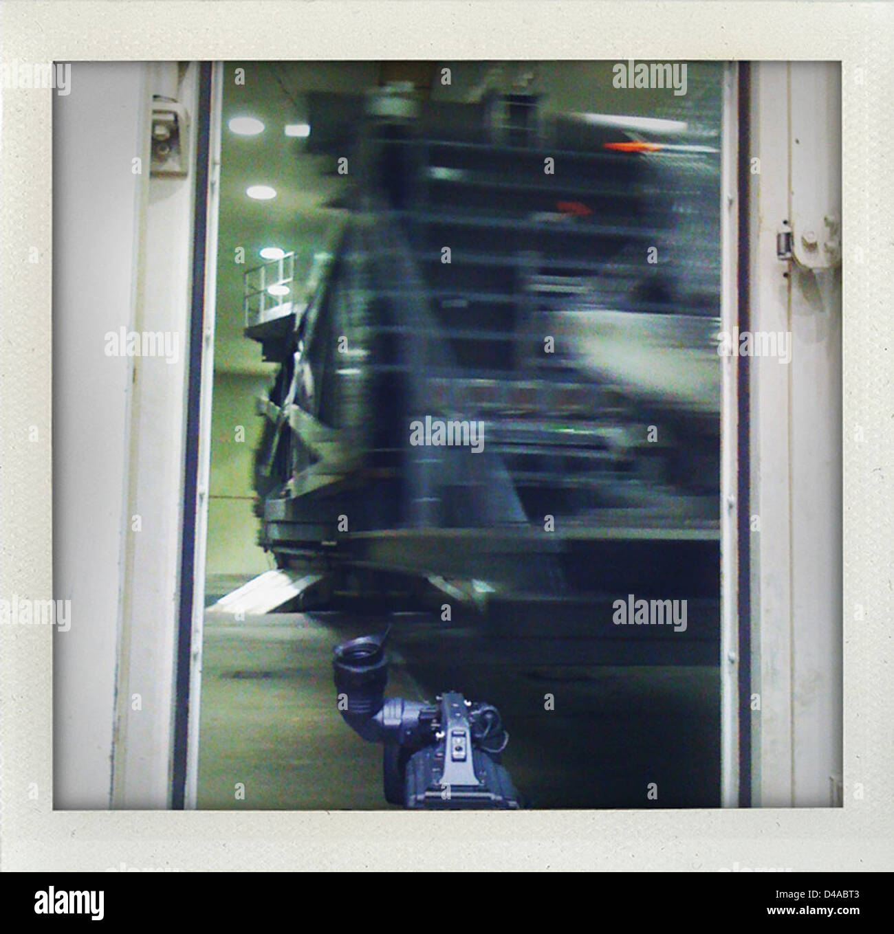 The ISIM (Integrated Science Instrument Module) structure is tested on ...