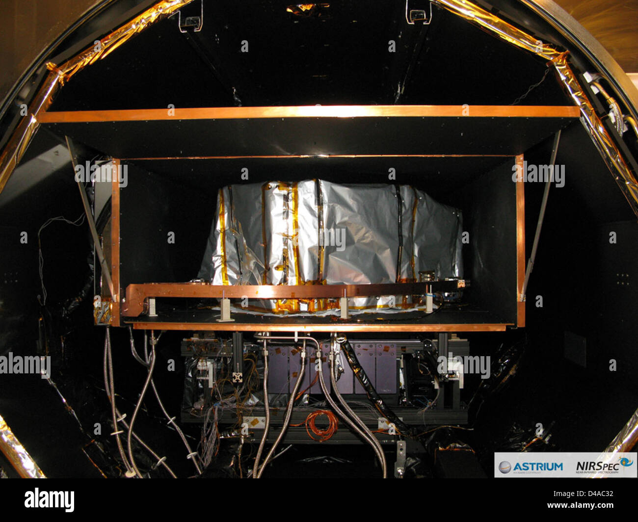 The NIRSpec instrument for the James Webb Space Telescope undergoes ...