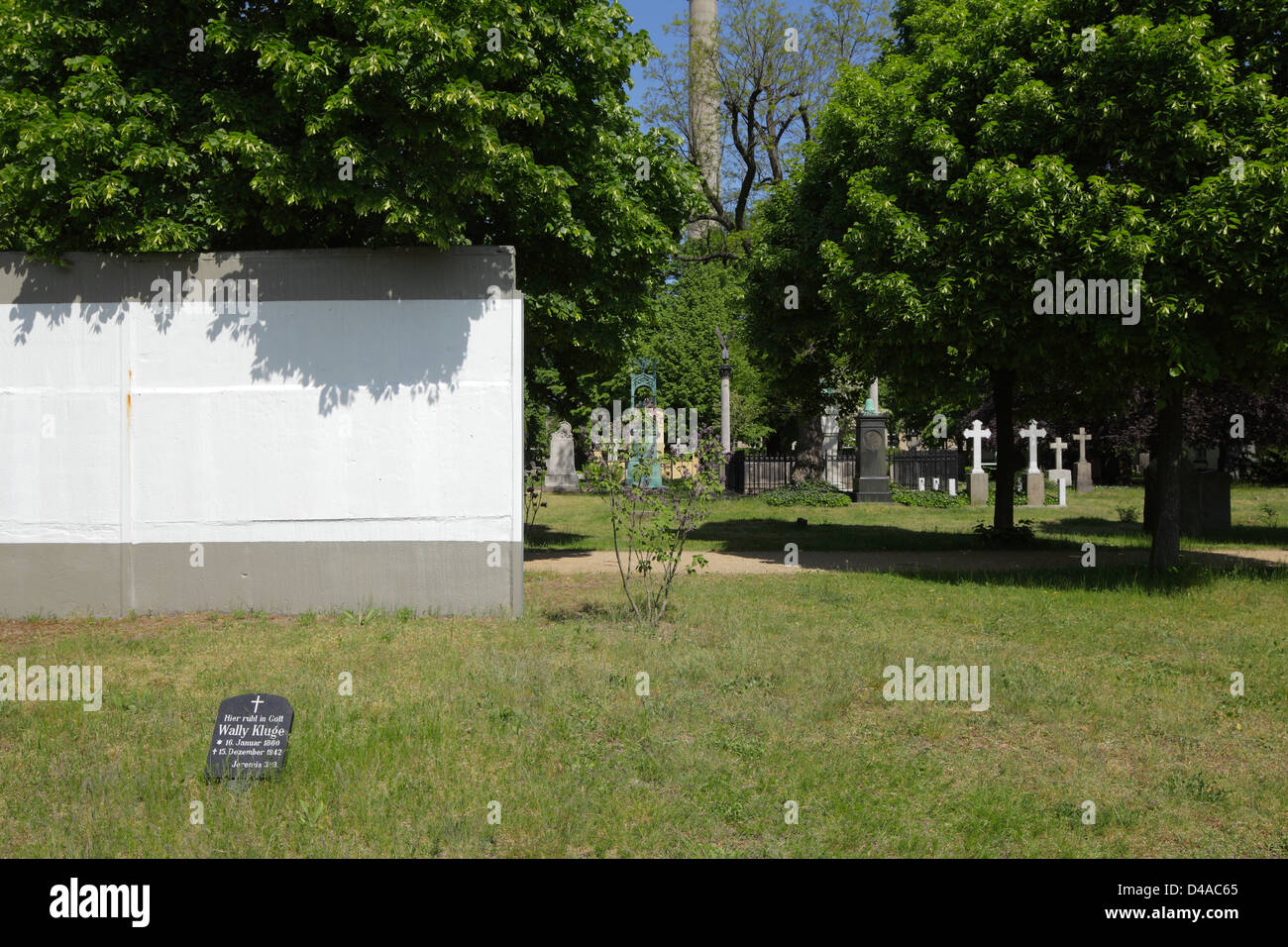 Berlin, Germany, on the tombs Invalidenfriedhof Stock Photo