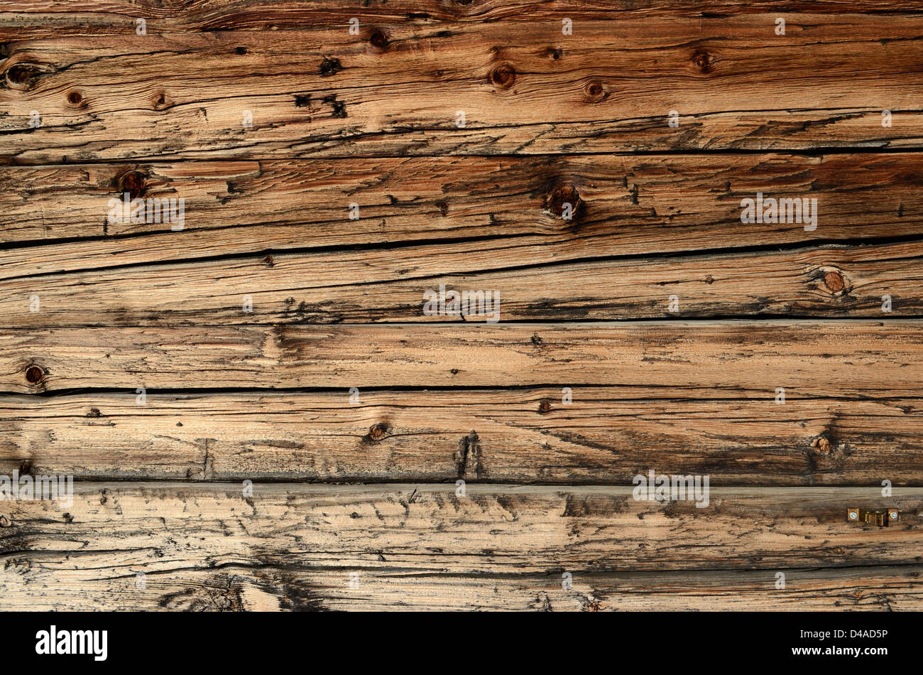 Background of old weathered wood texture. Stock Photo