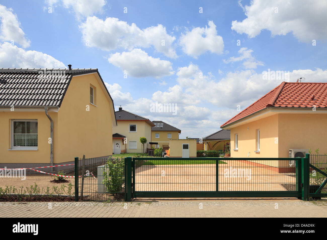 Berlin, Germany, single family homes in the new housing estate in