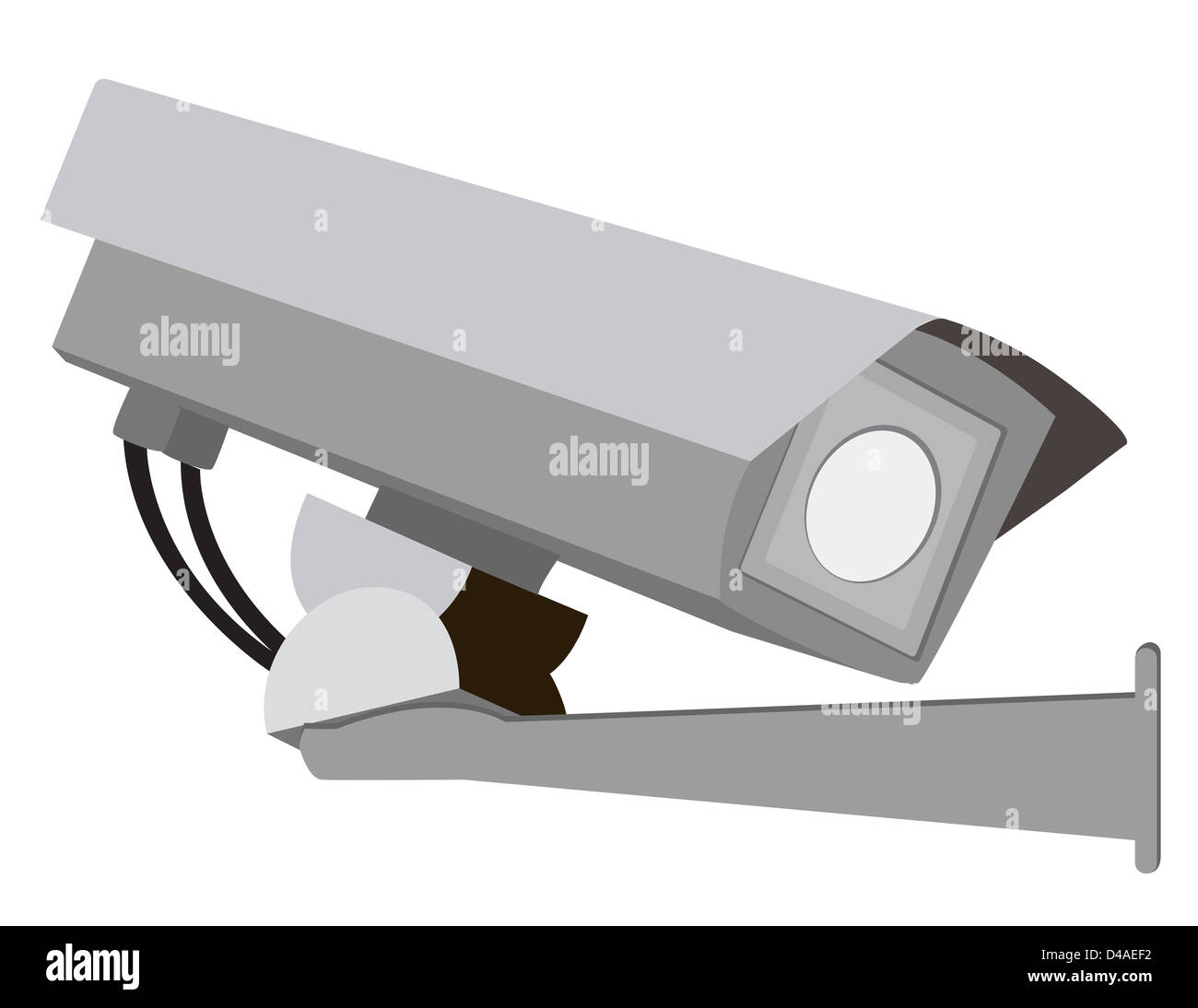 Security camera on white background Stock Photo - Alamy