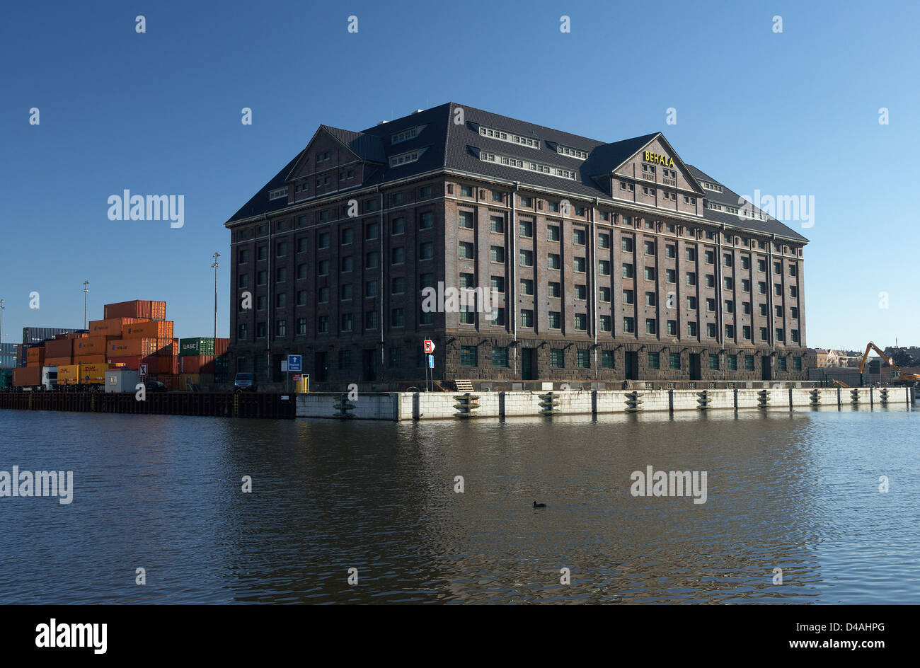 Berlin, Germany, the old customs storage in the Western Harbour Stock ...