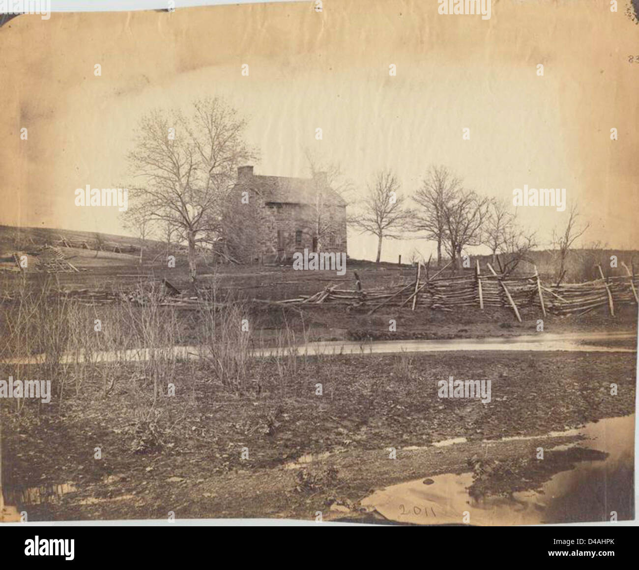 Matthews House Battlefield of Bull Run Stock Photo Alamy