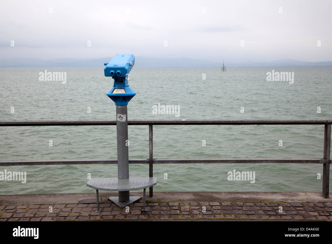 Friedrichshafen, Germany, binoculars at Lake Constance Stock Photo