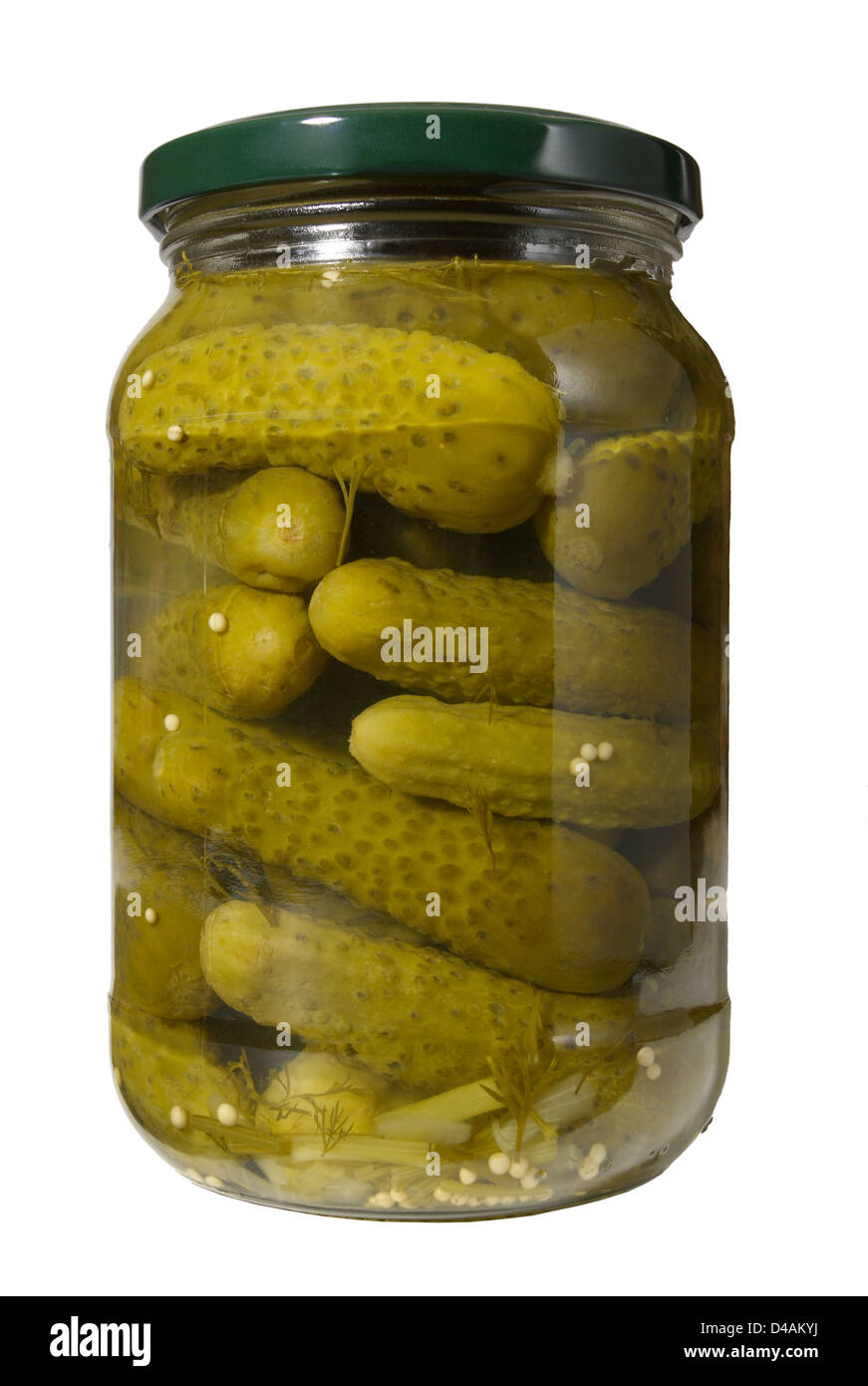 Jar of pickles Stock Photo