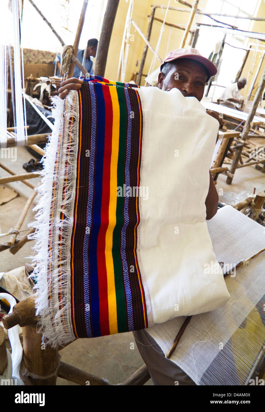 Weaving factory, Gondar, Ethiopia Stock Photo Alamy