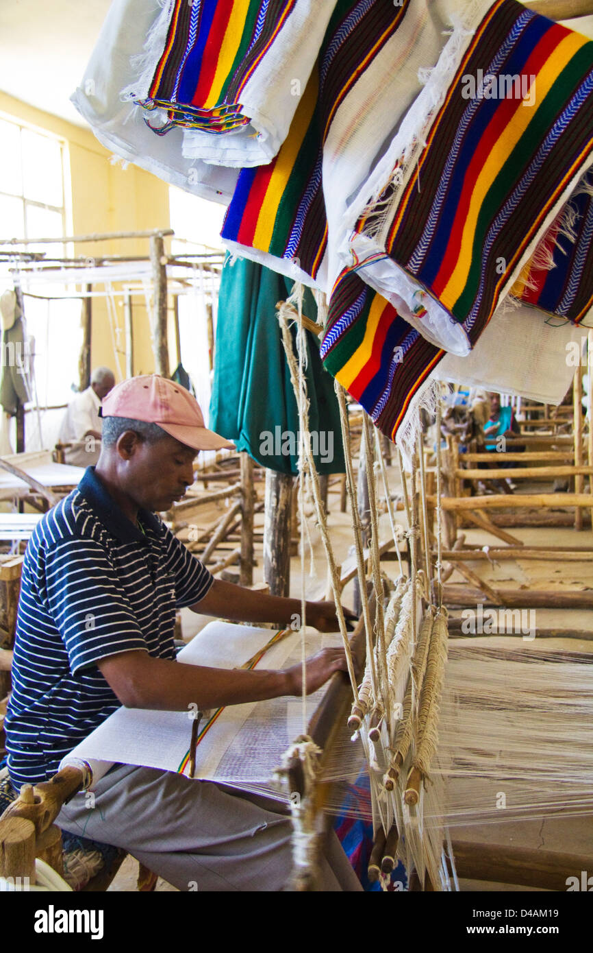 Weaving factory, Gondar, Ethiopia Stock Photo Alamy