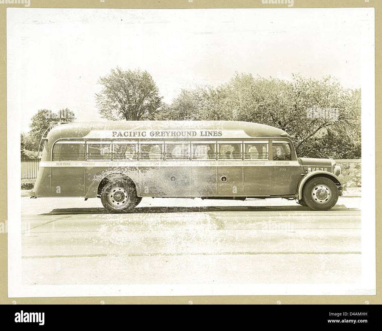Pacific Greyhound Lines Coach Stock Photo Alamy