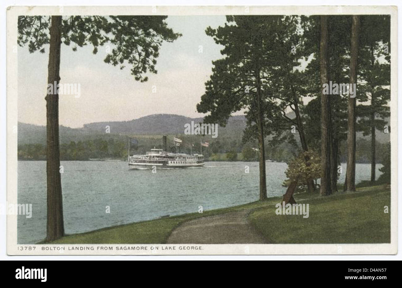 Bolton Landing from Sagamore, Lake N. Y Stock Photo Alamy