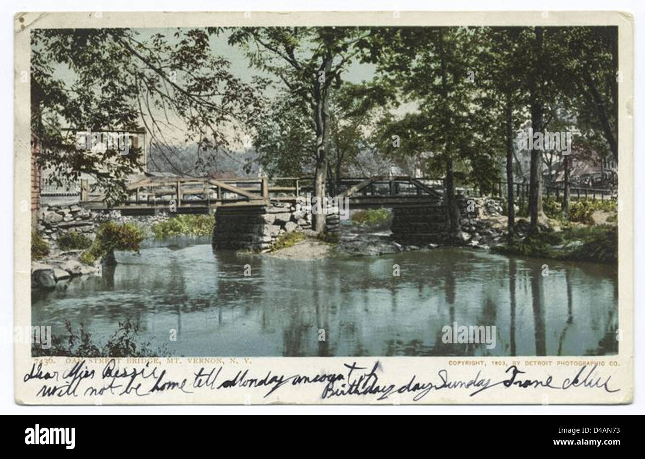 Oak Street Bridge, Mt. Vernon, N. Y Stock Photo Alamy