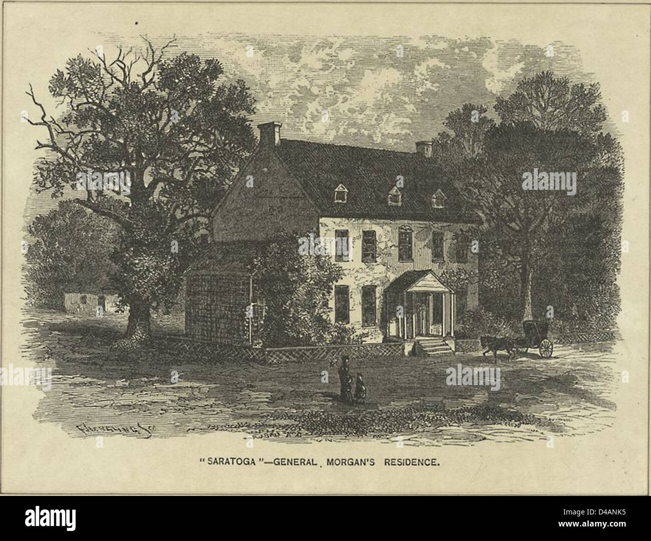 Saratoga'' - General Morgan's Residence' Stock Photo
