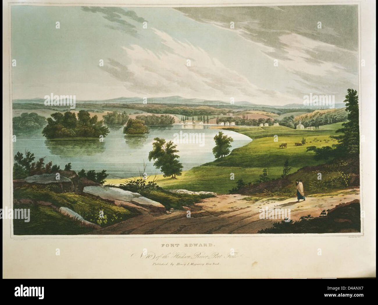 Fort edward hudson river n y new york public library dc hires stock