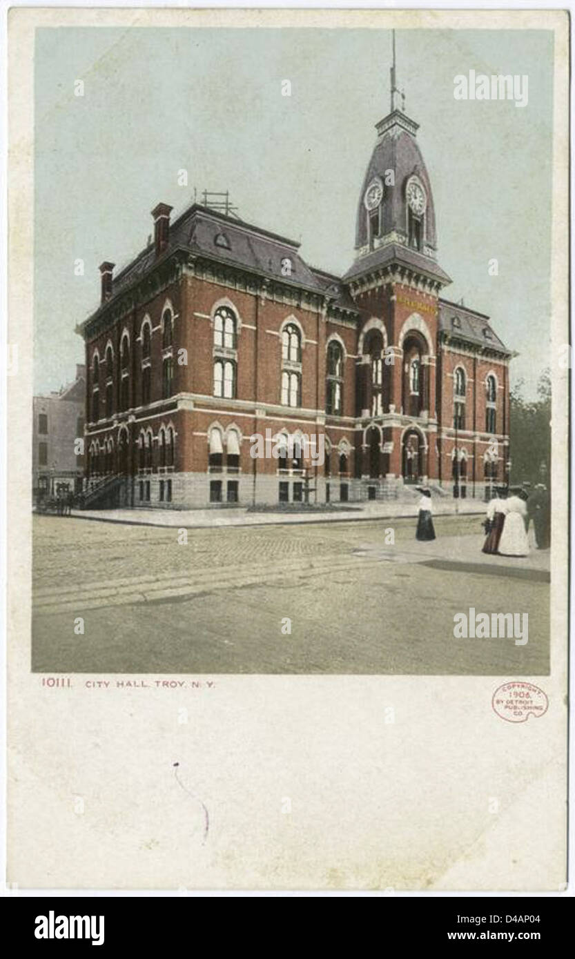 City Hall, Troy, N. Y Stock Photo Alamy