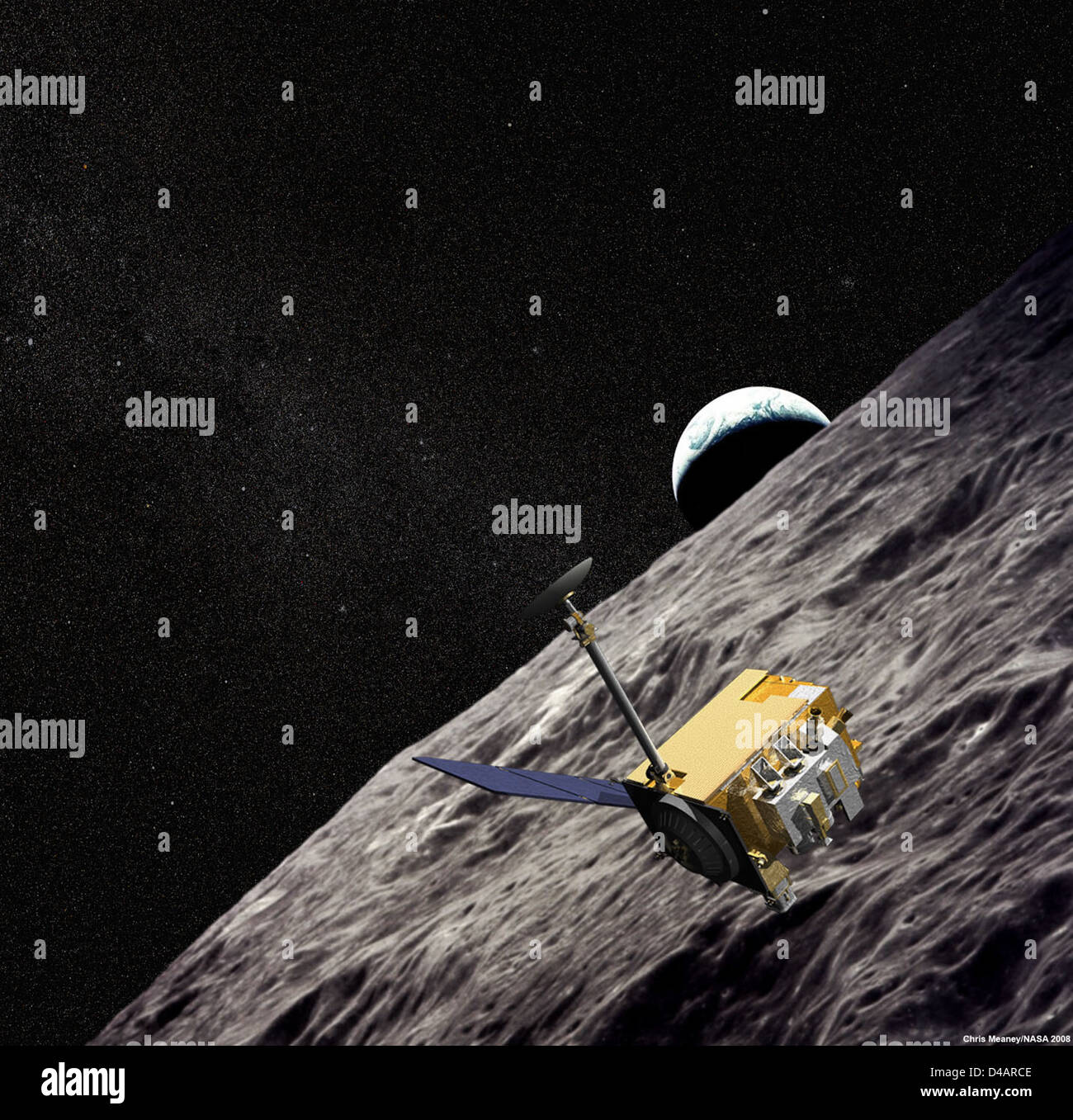 Lunar Reconnaissance Orbiter (Artist Concept Stock Photo - Alamy