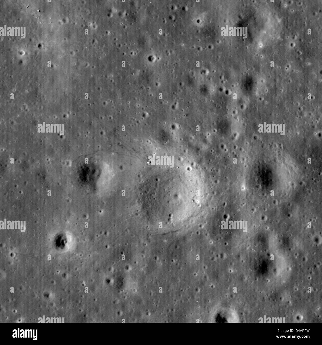 Incredibly Detailed Images of Apollo 12 Landing Site Stock Photo