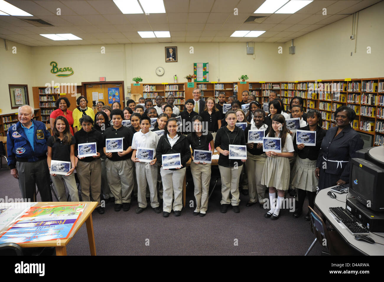 Hubble Huggers at Greenbelt Middle School Stock Photo Alamy