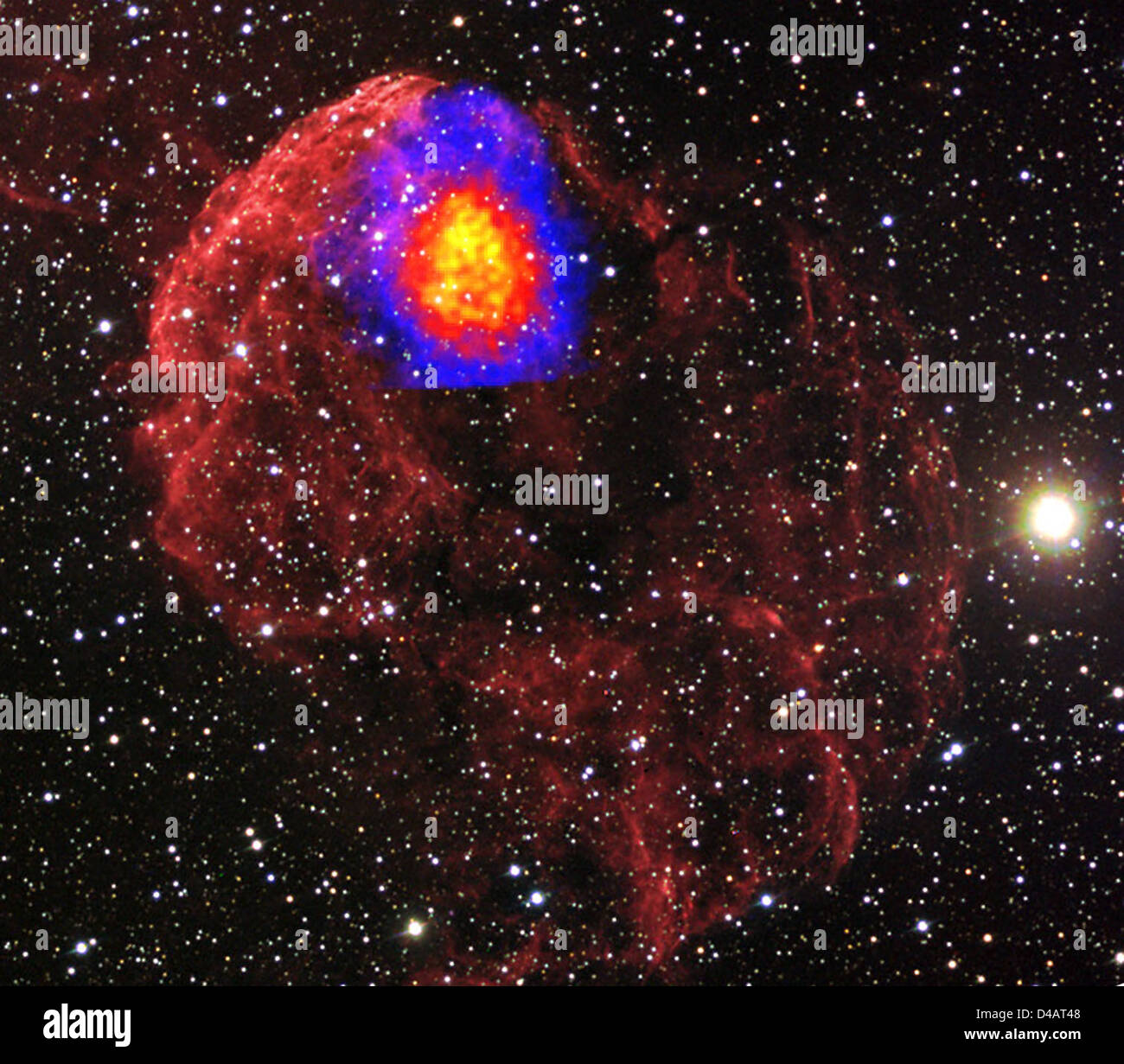 Suzaku Finds 'Fossil' Fireballs from Supernovae Stock Photo