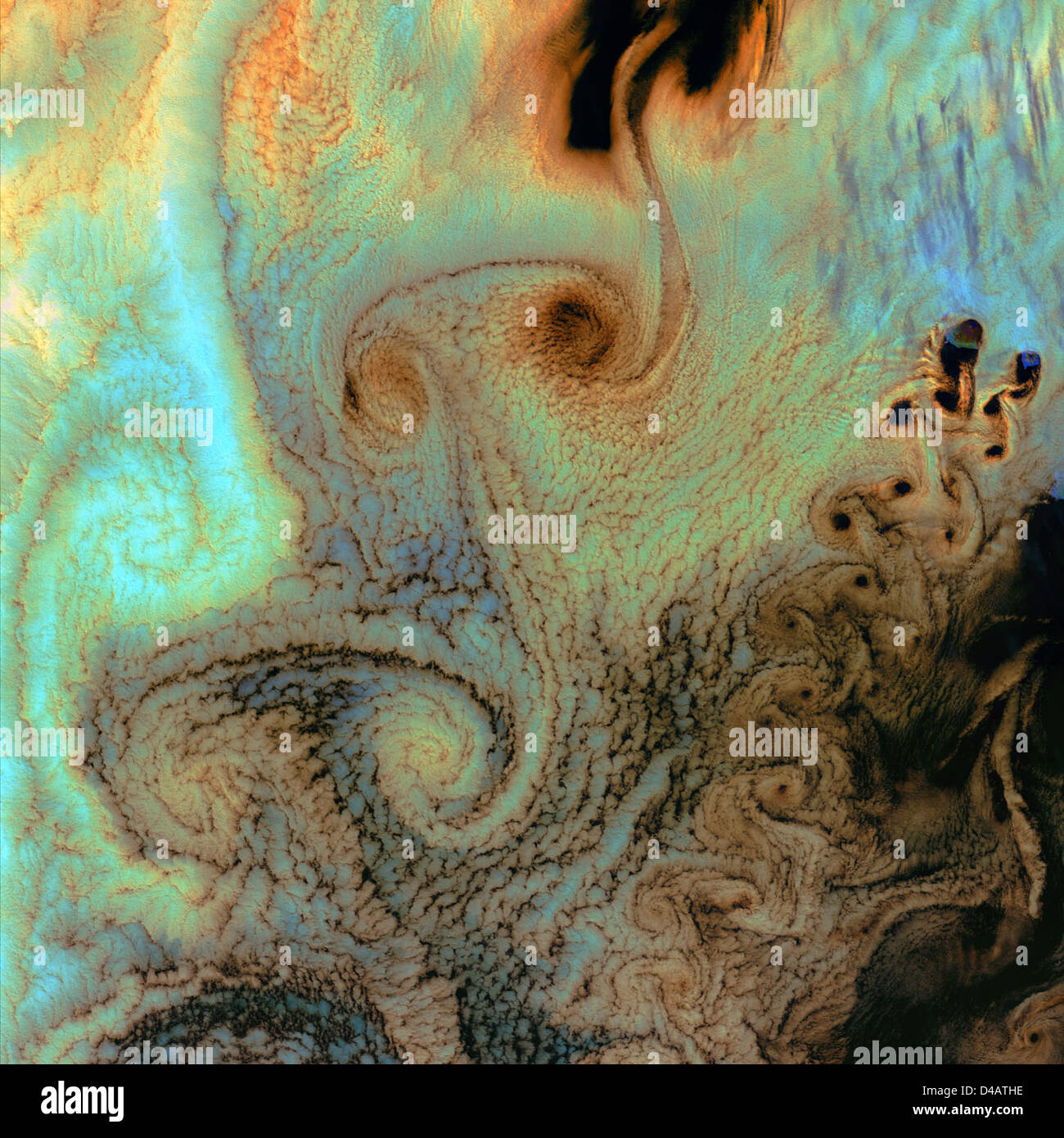 Von Karman Vortices Stock Photo