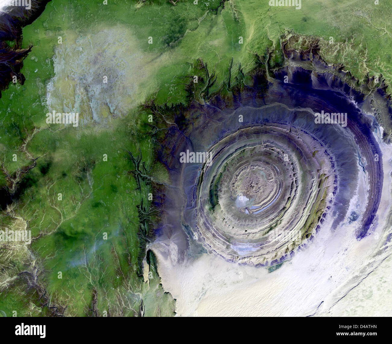 Richat Structure Stock Photo