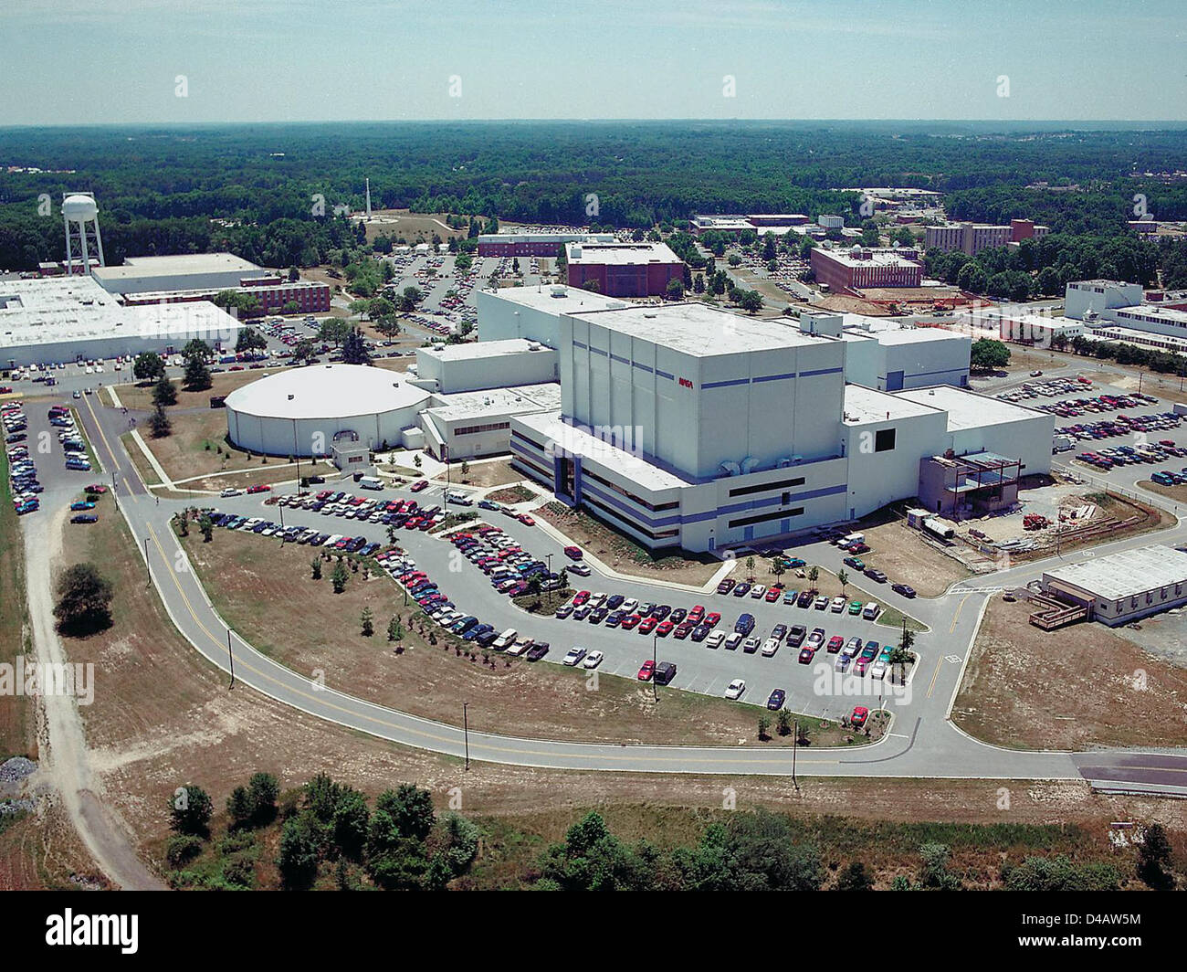 An aerial view of NASA's Goddard Space Flight Center in Greenbelt ...