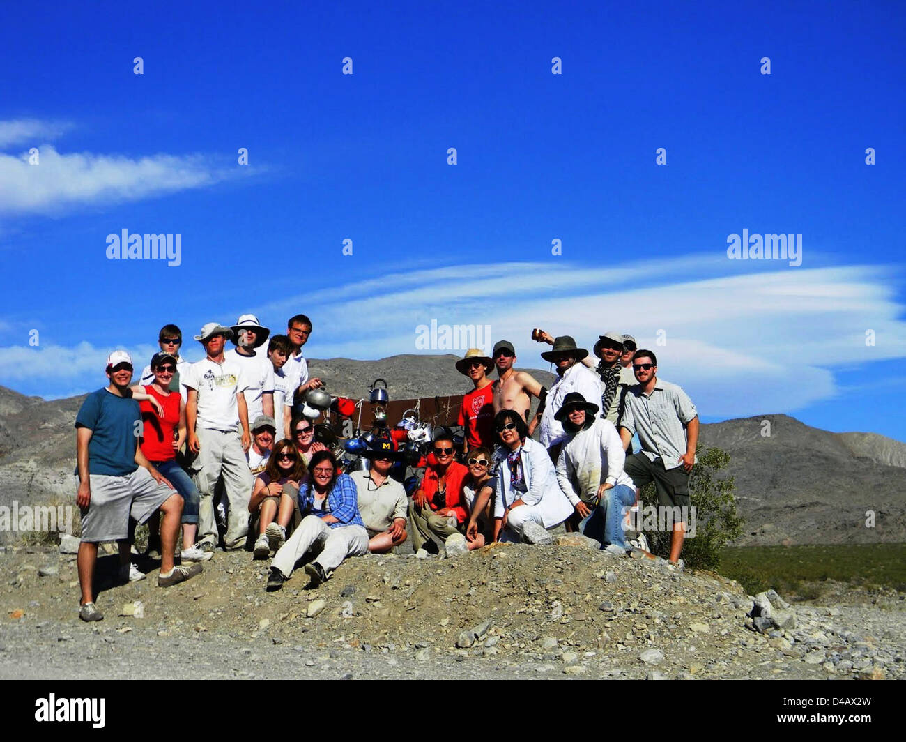 Mysterious Roving Rocks of Racetrack Playa Stock Photo - Alamy