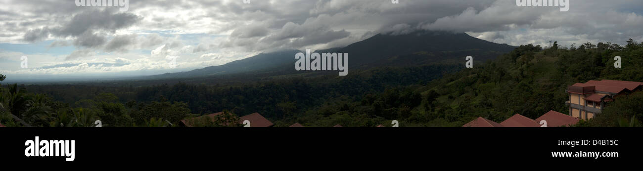 The Arenal Volcano overlooking resort hotel, Costa Rica Stock Photo - Alamy