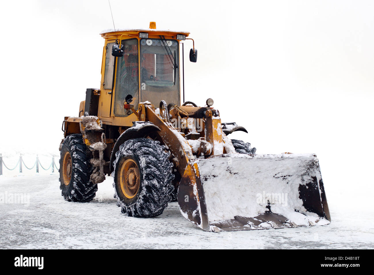 old tractor with a bucket Stock Photo Alamy