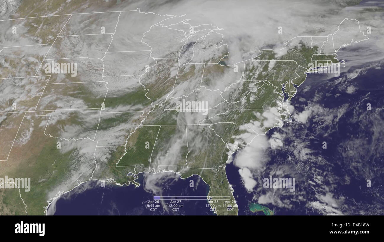 A major tornado outbreak in the Southern United States is captured in ...