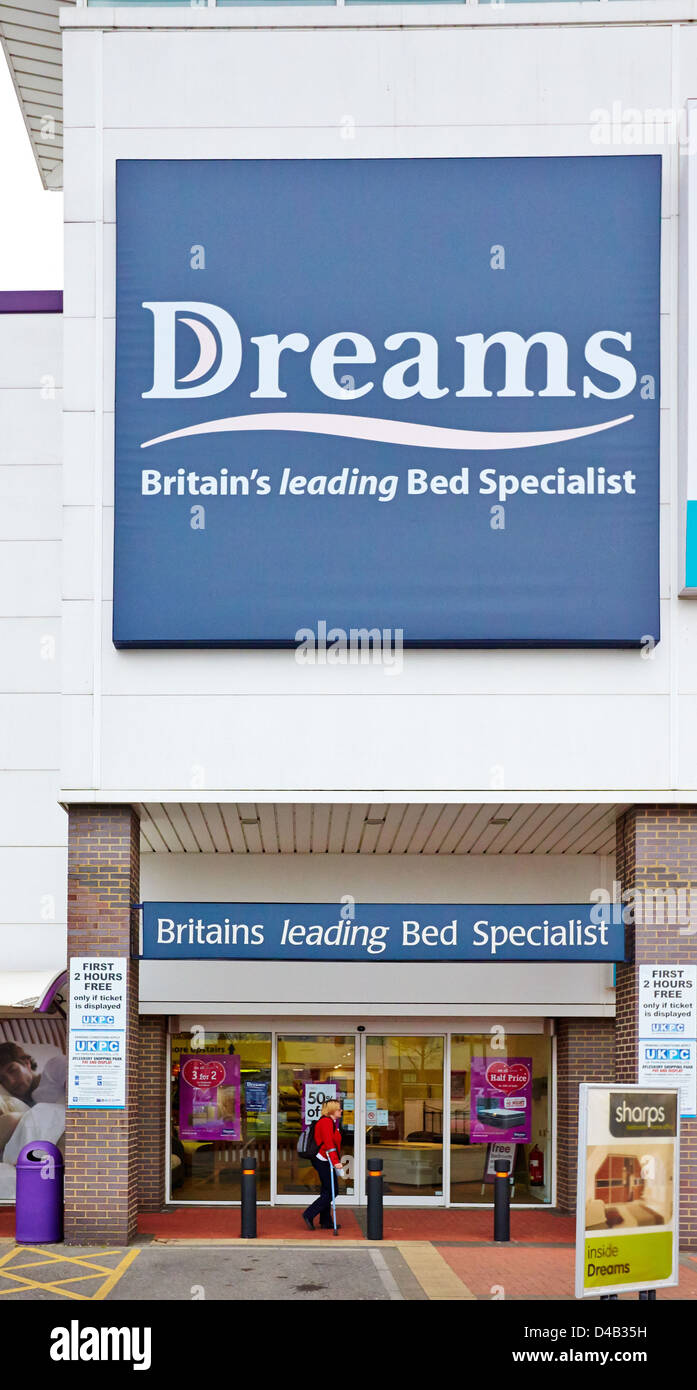 General View Of A Dreams Store In Aylesbury Buckinghamshire