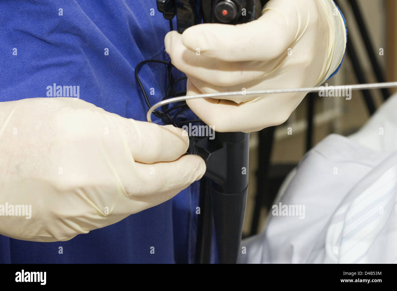Close up of doctors hands using endoscope hi-res stock photography and ...